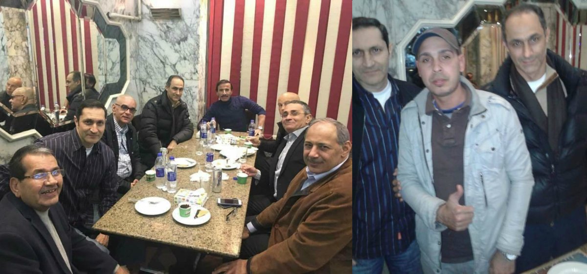 صور علاء وجمال مبارك في مطعم بشبرا