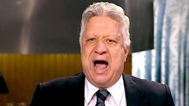 أنفعال مرتضى منصور على حكم مباراة الزمالك