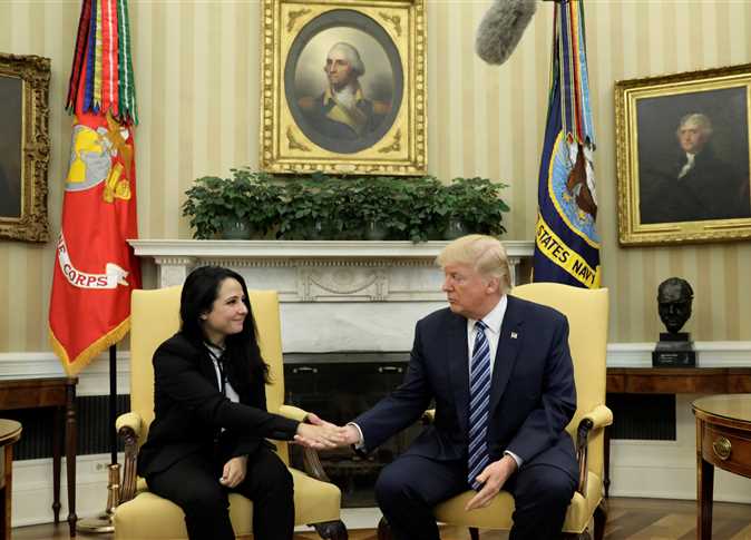 آية حجازي بالبيت الأبيض